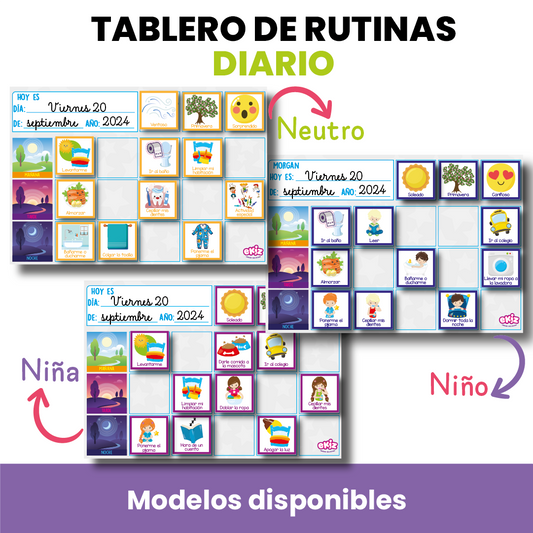 Tablero de Rutinas Diario